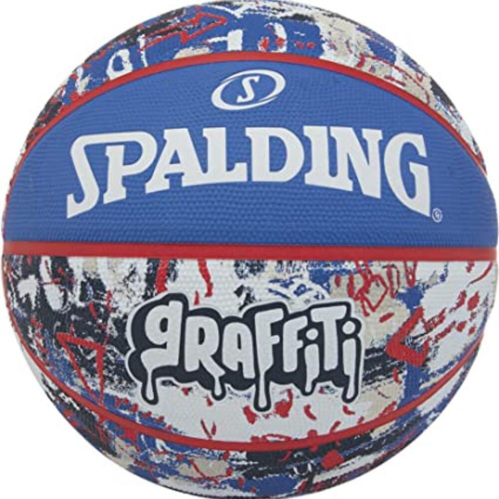 Spalding Unisex – dla dorosłych Graffiti Sz6 Ball, niebieski/czerwony, 6