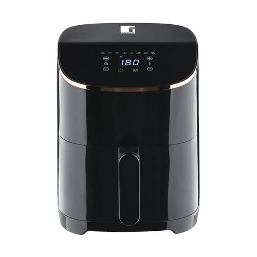 BERGNER Copper -Frytkownica powietrzna 4,8 litra - moc 1300 W - 30-minutowy timer - regulowana temperatura - wyjmowany pojemnik - nieprzywierająca powłoka - frytkownica powietrzna bezpieczna w dotyku