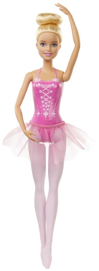 Barbie, Baletnica, lalka blondynka, różowy kostium