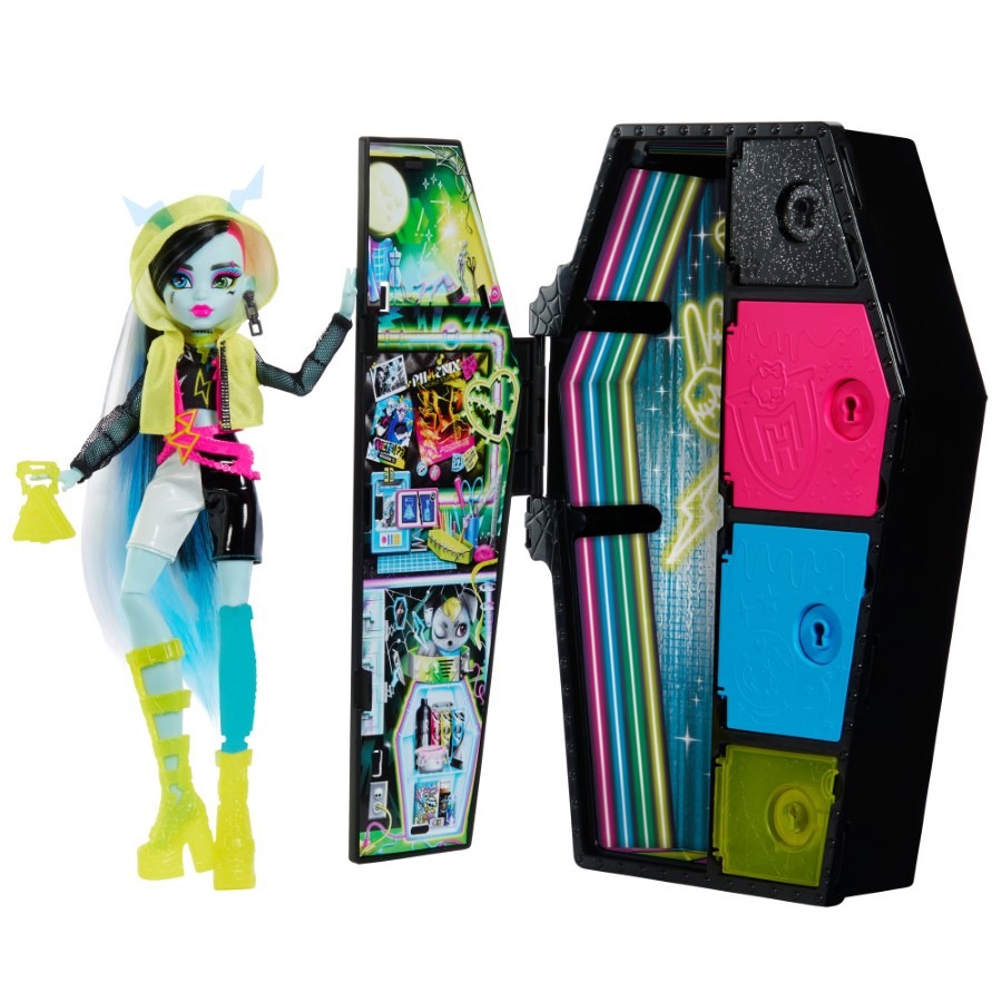 Monster High, Skulltimate Secrets, Neonowy strach, lalka Frankie Stein