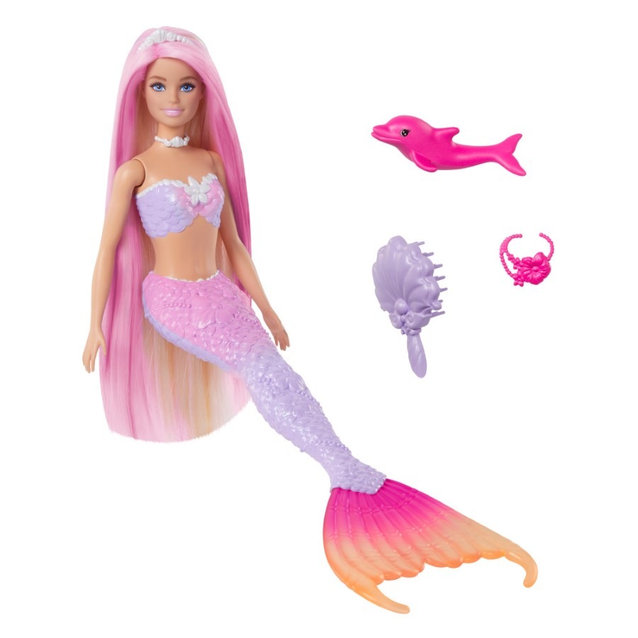 Barbie , Malibu, lalka syrenka ze zmianą koloru