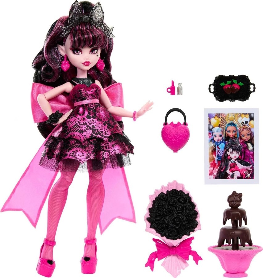 Mattel Monster High, Upiorny bal, Draculaura, lalka z akcesoriami