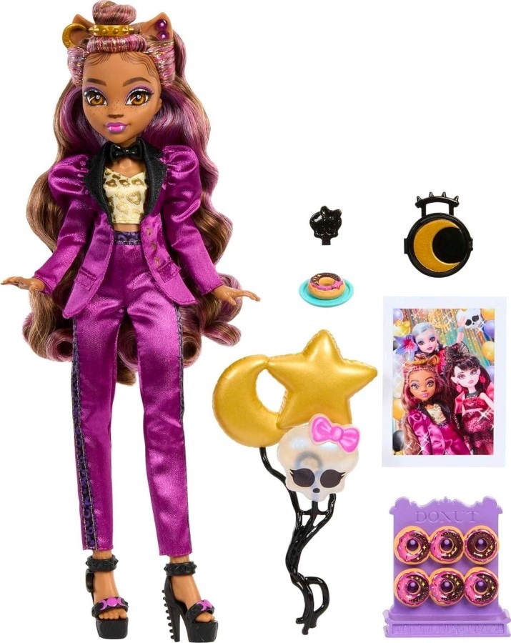 Фото - Лялька Mattel Monster High, Upiorny bal, Clawdeen Wolf, lalka z akcesoriami 