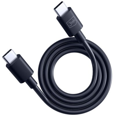 Kabel USB Typ-C - USB Typ-C 3MK Hyper Cable 1.2 m Czarny