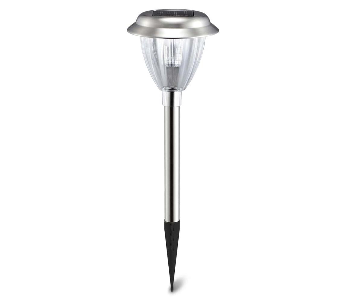 Aigostar - LED Lampa solarna LED/0,08W/2V 30,4 cm 6500K IP44 chrom