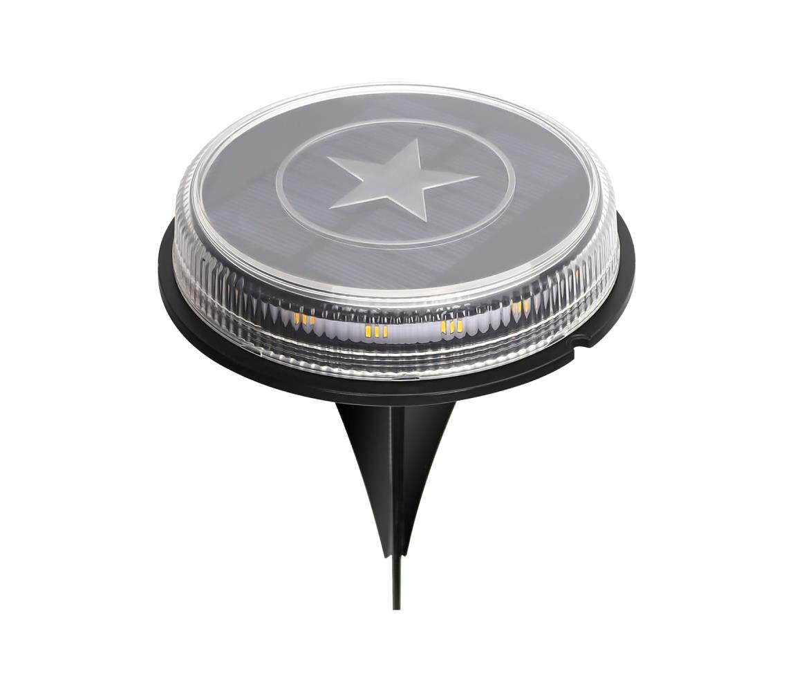 Aigostar - LED Lampa solarna LED/0,6W/5,5V 24,5 cm 3200K IP66 czarna