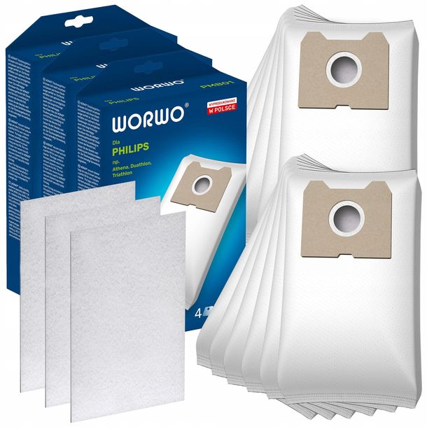 12X Worki do odkurzacza Philips Triathlon 2000
