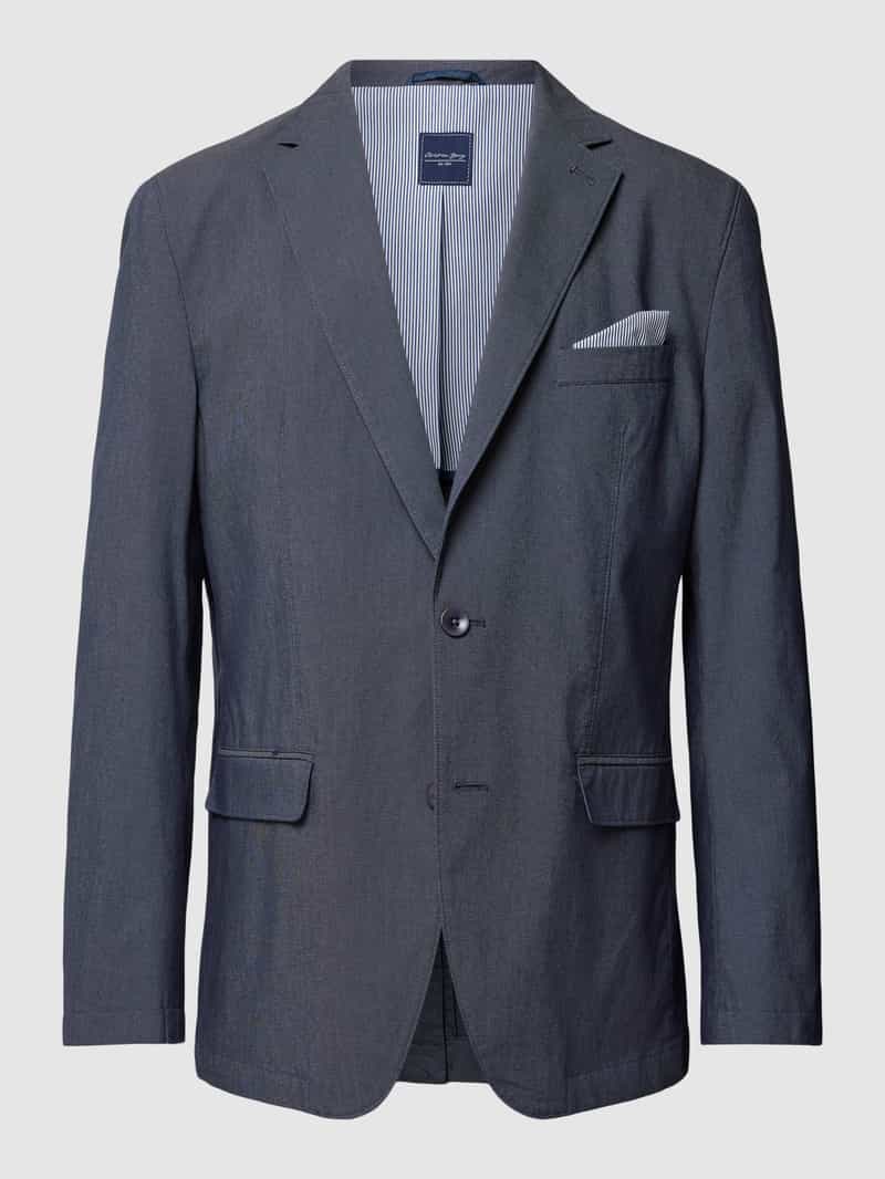 Marynarka na 2 guziki z kołnierzem z połami