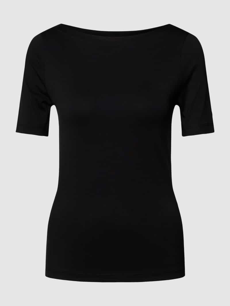 T-shirt z dekoltem w łódkę model ‘PANDA’