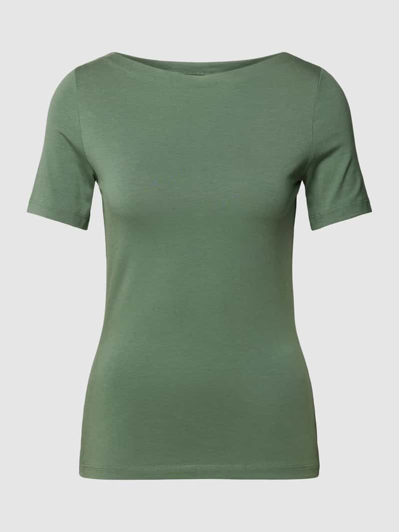 T-shirt z dekoltem w łódkę model ‘PANDA’