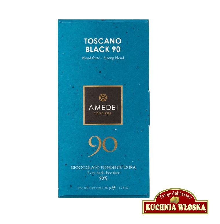 Toscano Black 90 - ciemna czekolada 90% 50g / Amedei