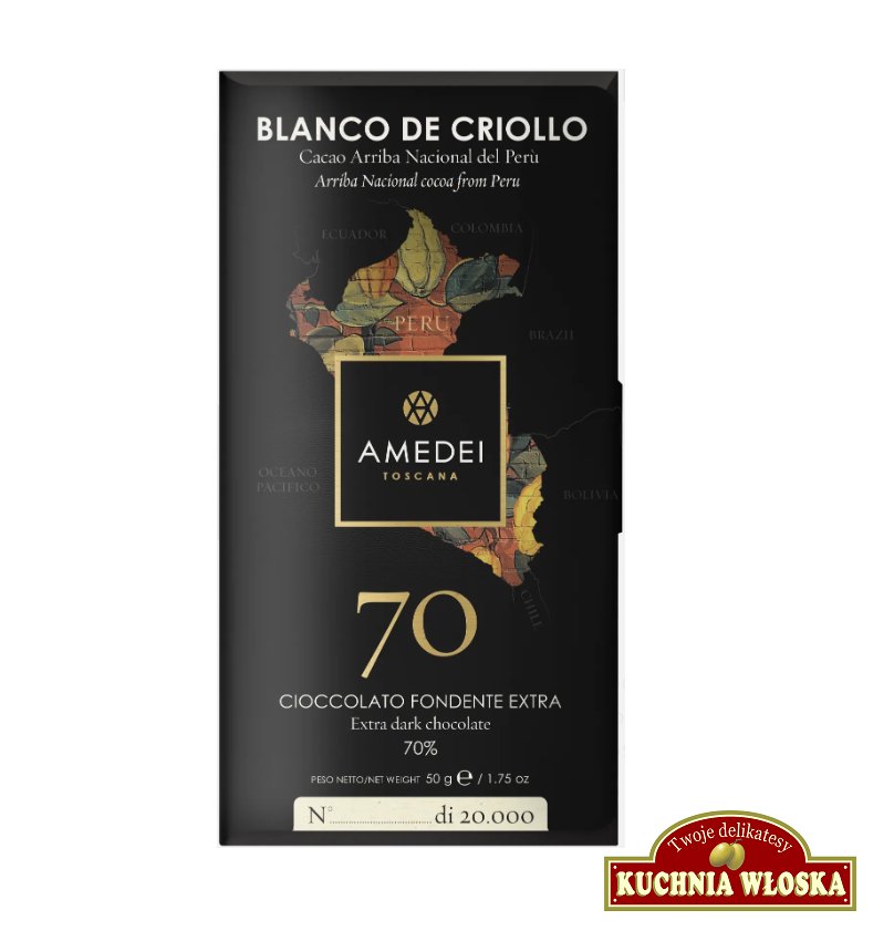 Blanco de Criollo - czekolada ciemna 70% 50g / Amedei
