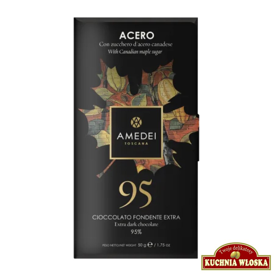 Acero 95 - ciemna czekolada 95% kakao 50g / Amedei