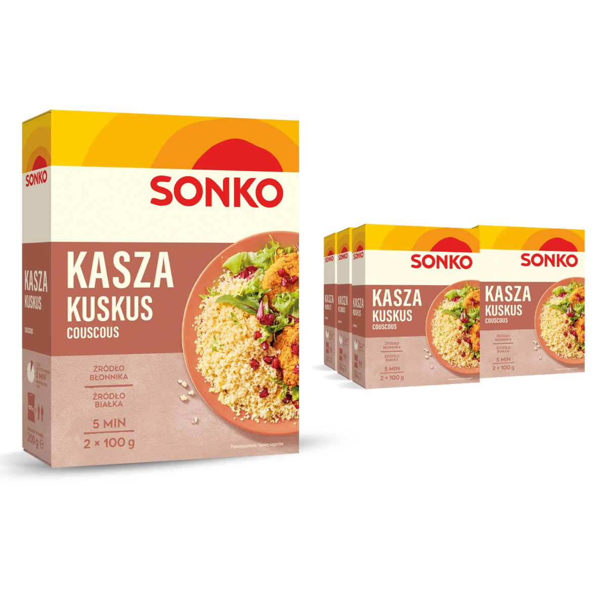 6x SONKO Kasza kuskus 2 x 100g