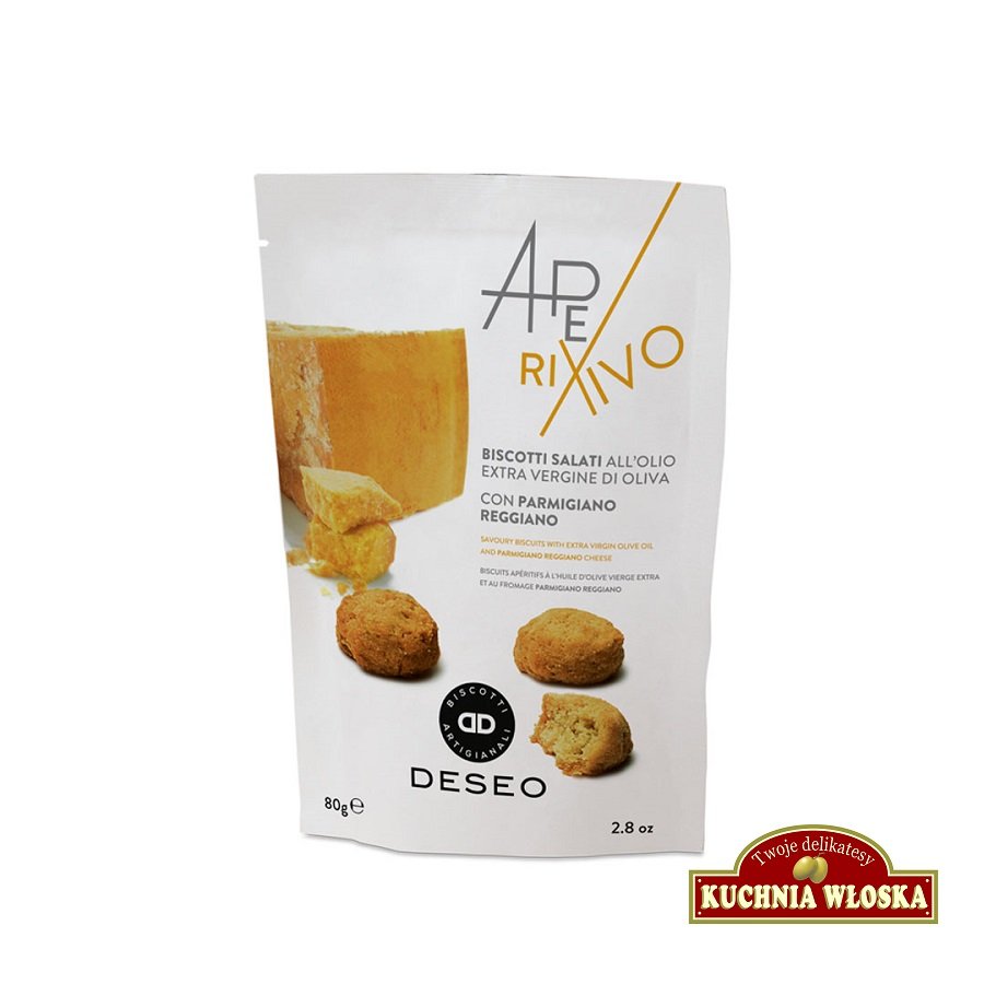 Aperitivo - Wytrawne ciasteczka z Parmigiano Reggiano 80g / DESEO