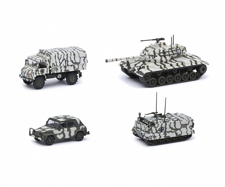 Schuco Set Winter Bundeswehr Camouflage 1:87 452653000