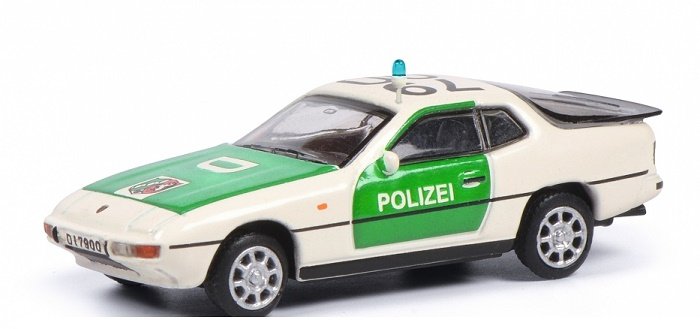 Schuco Porsche 924 Police Green White 1:87 452650000
