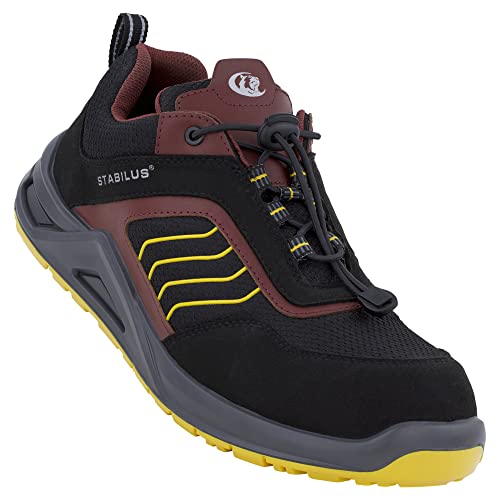 Stabilus Unisex Rudi Low Yellow S1ps buty ochronne, czarno-żółty, 45 EU