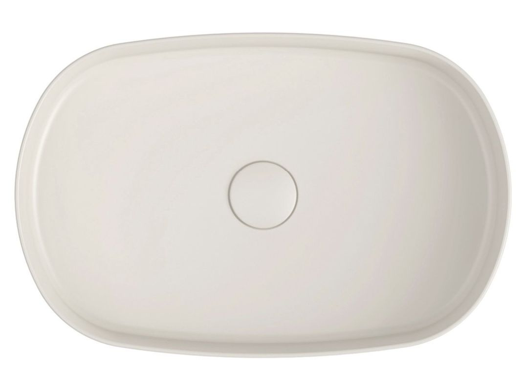 ISVEA Umywalka nablatowa INFINITY OVAL bez przelewu IVORY mat 55x36x12 cm 10NF65055-2K