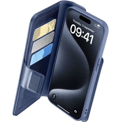 Etui CELLULARLINE Book Agenda do Apple iPhone 15 Pro Niebieski