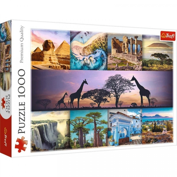 Puzzle 1000 elementów Kolaż Afryka (10792). od 12 lat