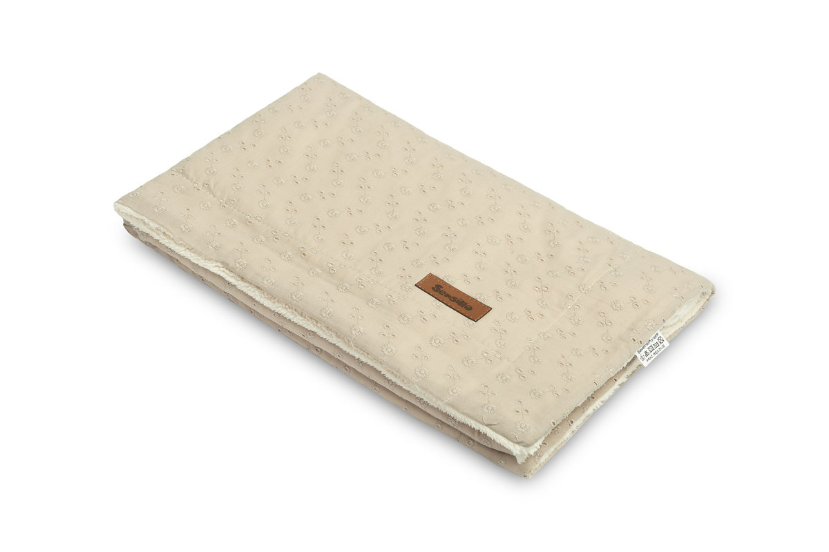 koc haft lniany plusz 80x100