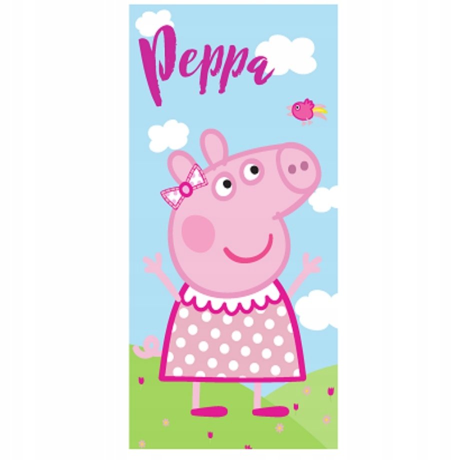 Ręcznik plażowy kąpielowy szybkoschnący ŚWINKA PEPPA 70x140