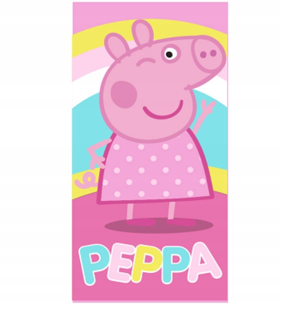 Ręcznik plażowy kąpielowy szybkoschnący ŚWINKA PEPPA 70x140
