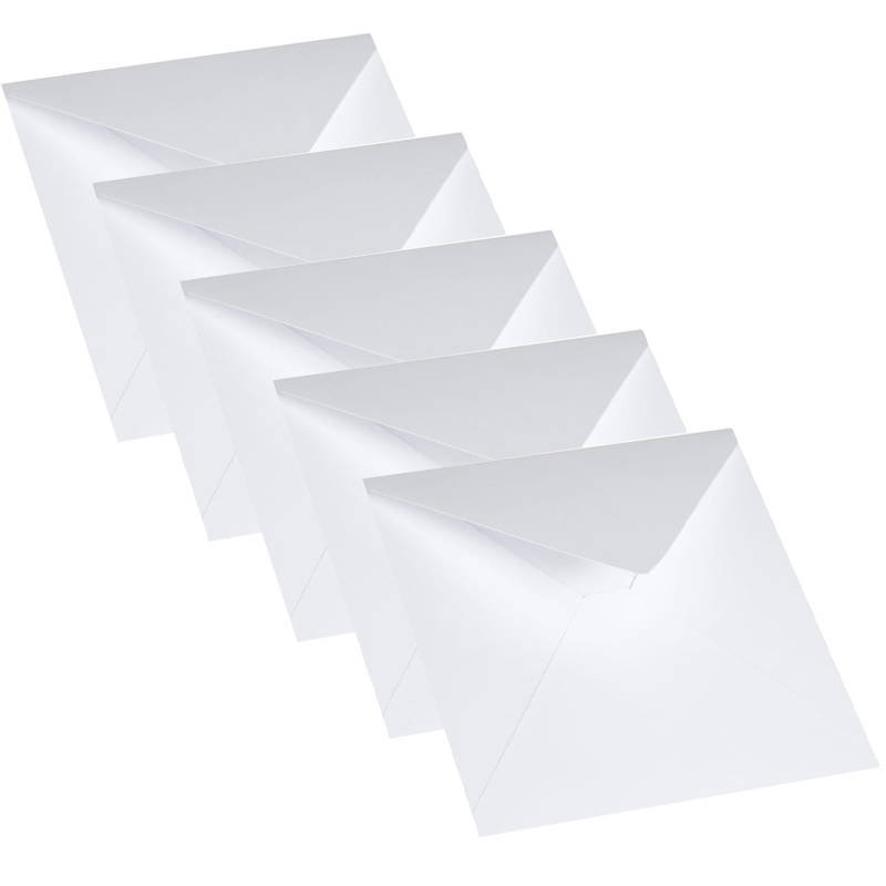 Koperta do kartki biała 15x15 - Rzeczy z papieru - 5szt