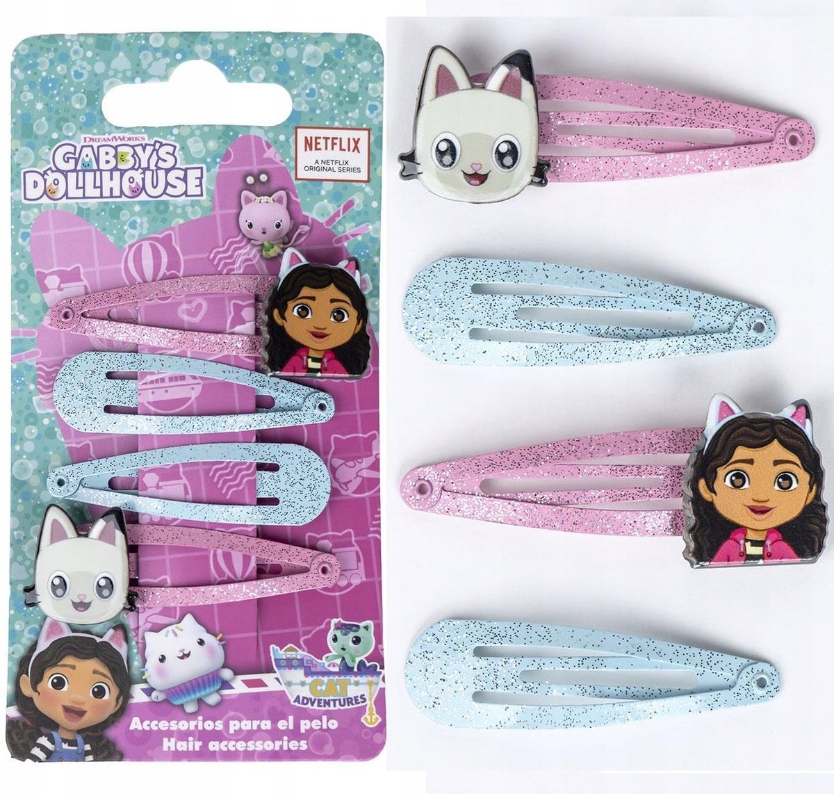 Cerda, Spinki Do Włosów Koci Domek Gabi, 4 Szt.