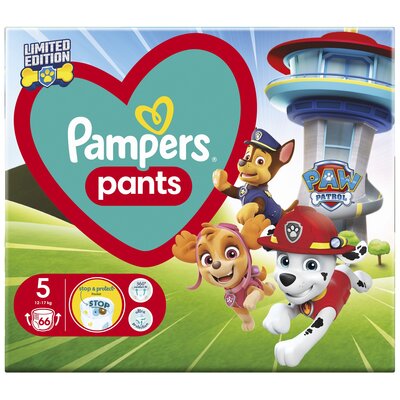 Pampers Pants Limited Edition Paw Patrol Pieluchomajtki rozmiar 5, 12-17 kg 66 szt.