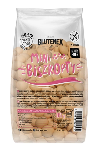 BISZKOPTY MINI BEZGLUTENOWE 85 g - GLUTENEX