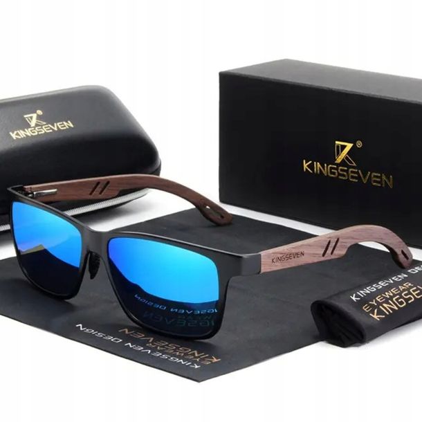 Okulary Przeciwsłoneczne Męskie Kingseven Polaryzacja Uv400 Zestaw + Etui