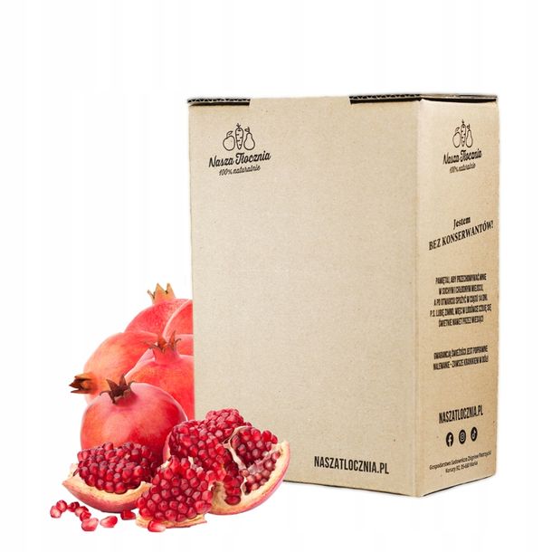 Sok 100% GRANAT z granatu czysty tłoczony bez cukru tylko 4,13 zł/250ml 3L