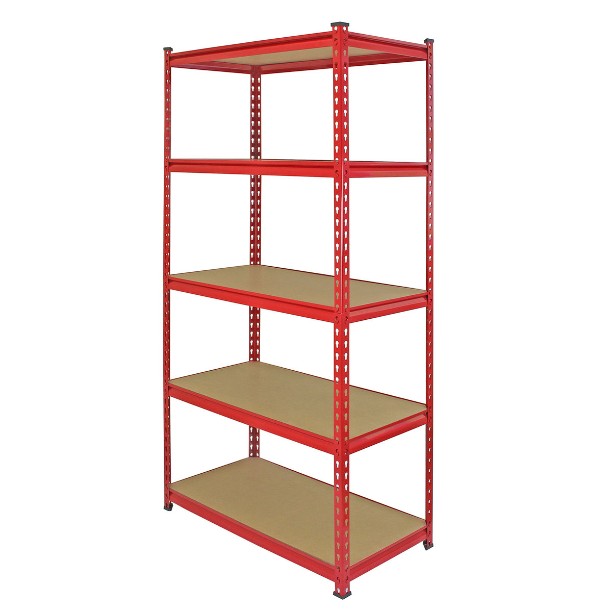 5 x z -srax stojaki - 90x45x183 cm - czerwony - 100% beztroski - Pojemność: 360 kg po biurku ę - metal z regału magazynowego