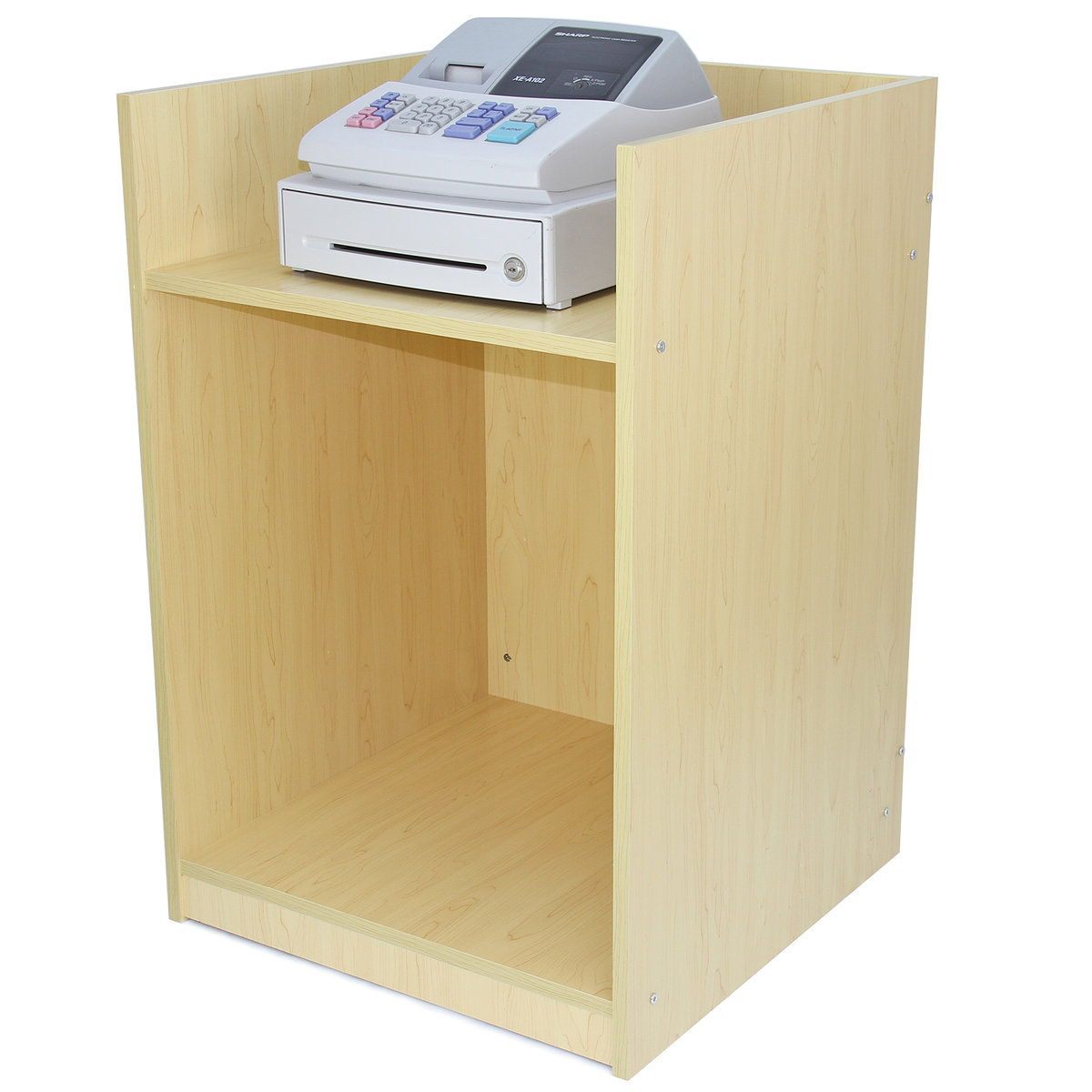 Licznik - Kassa - Kolor: klon - 60x60x90 cm - TB60 - Laminowany drenaż - przestrzeń do przechowywania