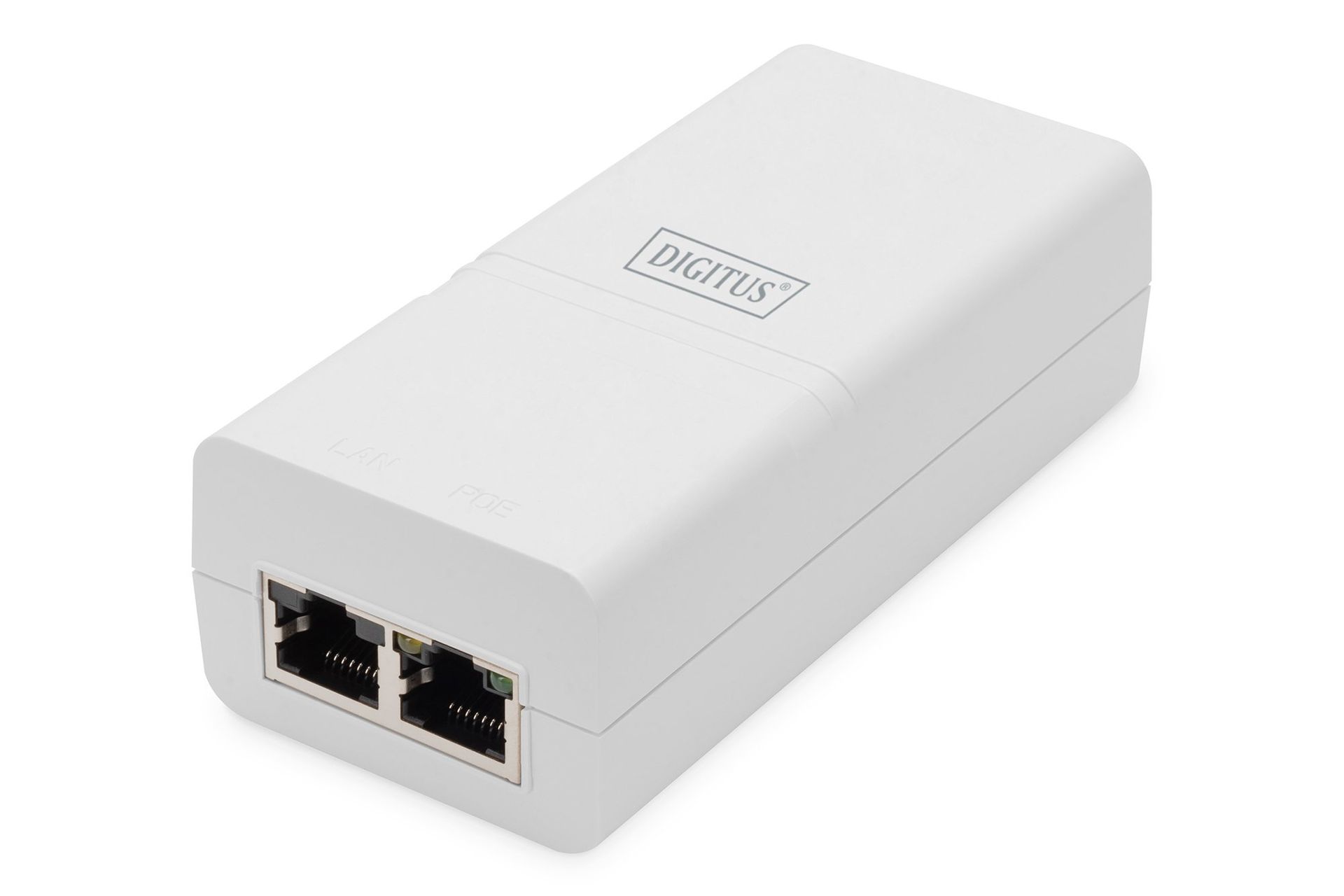 Zasilacz/Adapter PoE+ 802.3at max. 52V 30W Gigabit aktywny DN-95132