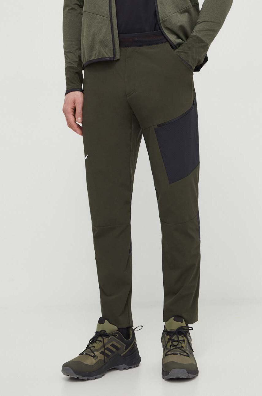 Salewa spodnie outdoorowe Pedroc 2 kolor zielony