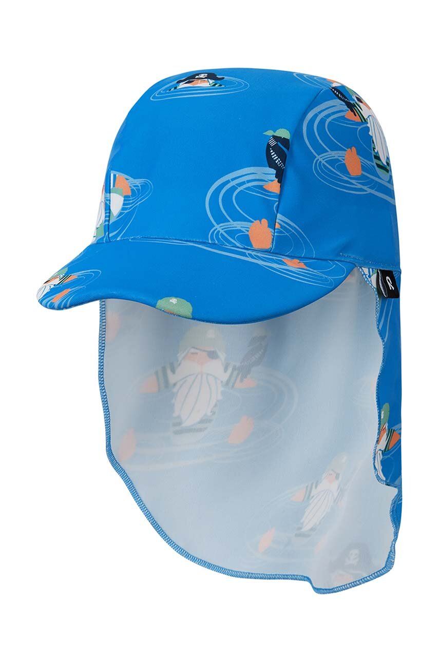 Reima czapka z daszkiem dziecięca Kilpikonna kolor niebieski wzorzysta