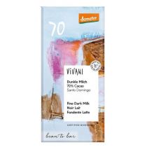 Vivani Czekolada gorzko mleczna 70 % kakao demeter 90 g Bio
