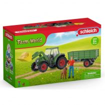 Traktor z przyczepą Schleich