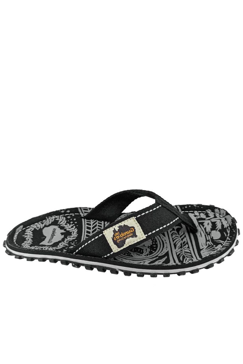 KLAPKI ISLANDER CANVAS FLIP-FLOPS-MIDNIGHT BLACK