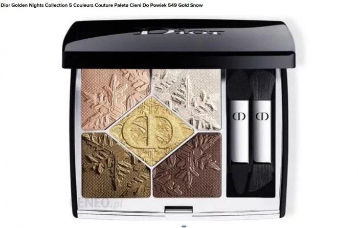 Dior Cienie do powiek 5 Couleurs Couture Golden Nights Collection 549 Golden Snow 7.0 g