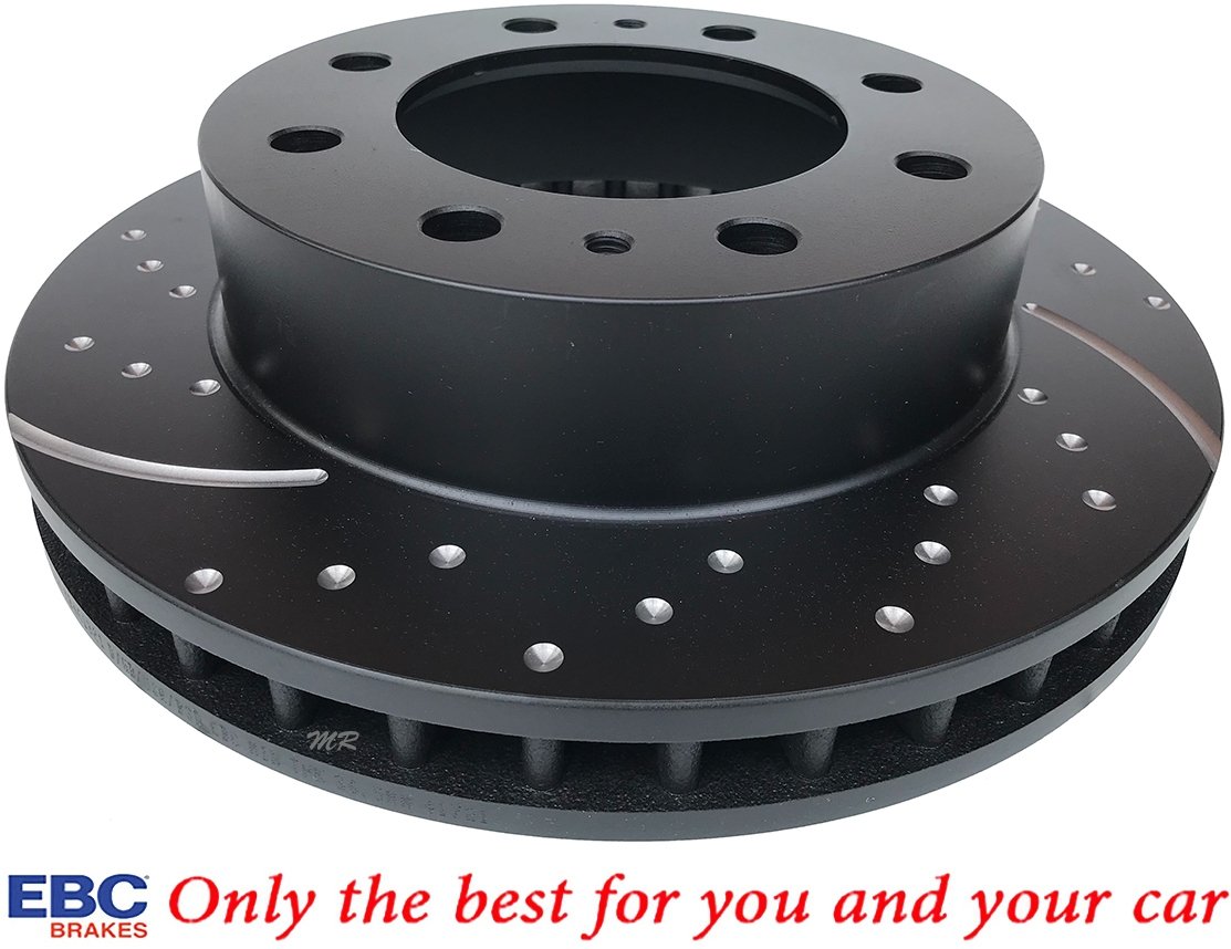 Przednia NAWIERCANA NACINANA tarcza hamulcowa EBC seria GD Hummer H2