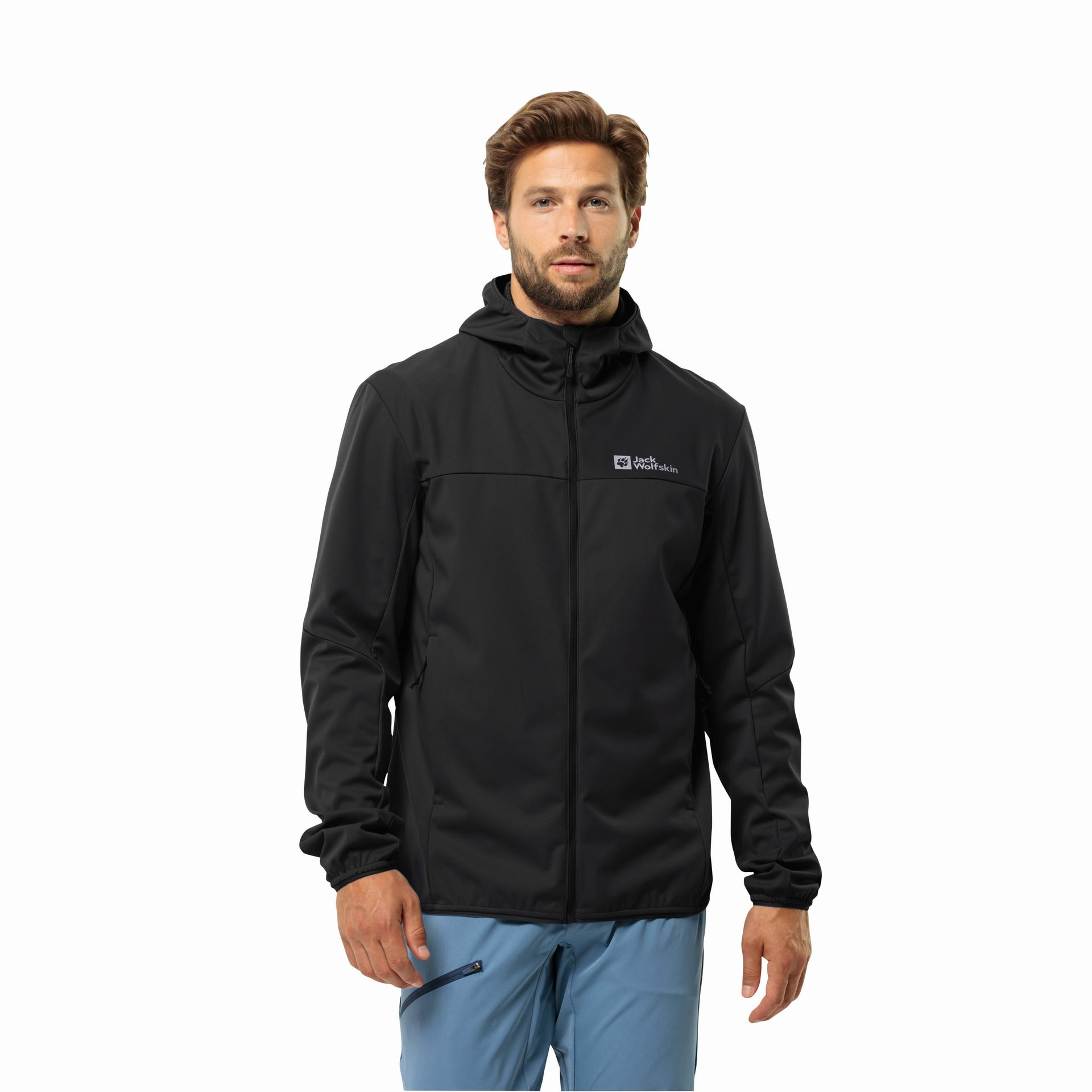 Męska kurtka softshellowa Jack Wolfskin FELDBERG HOODY M black - S