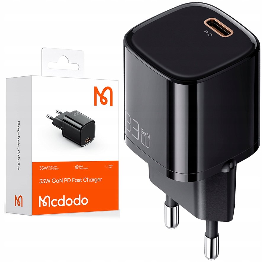 Mcdodo Nano Gan Szybka Ładowarka Usb-C Pd Qc - 33W