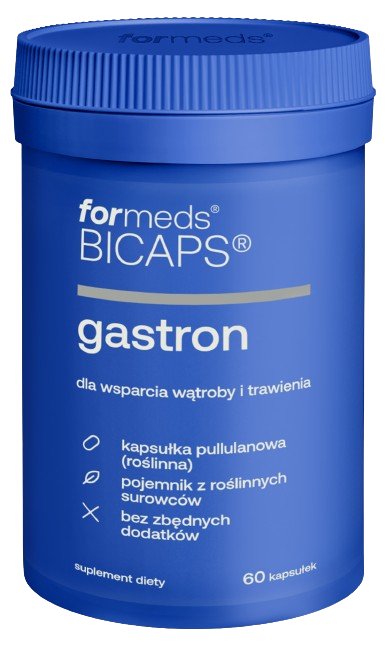 ForMeds, BICAPS GASTRON dla Wsparcia Wątroby i Trawienia, Suplement diety, 60 kaps.
