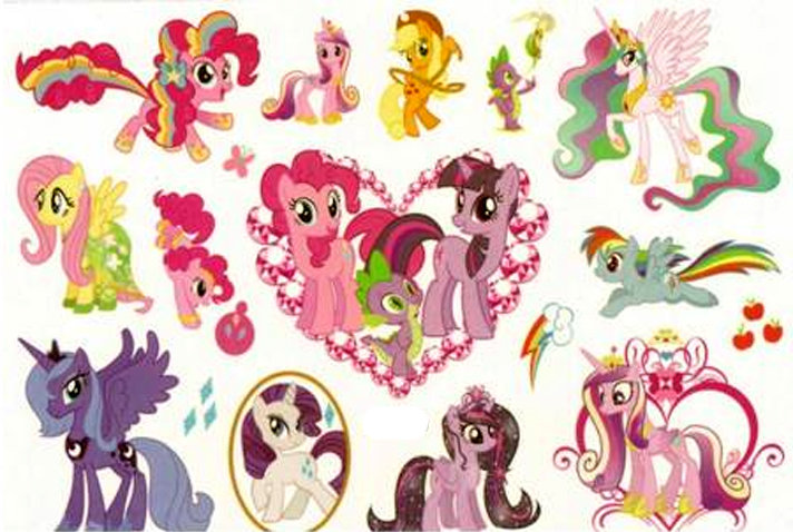 Tatuaże dla Dzieci My Little Pony (1 szt)