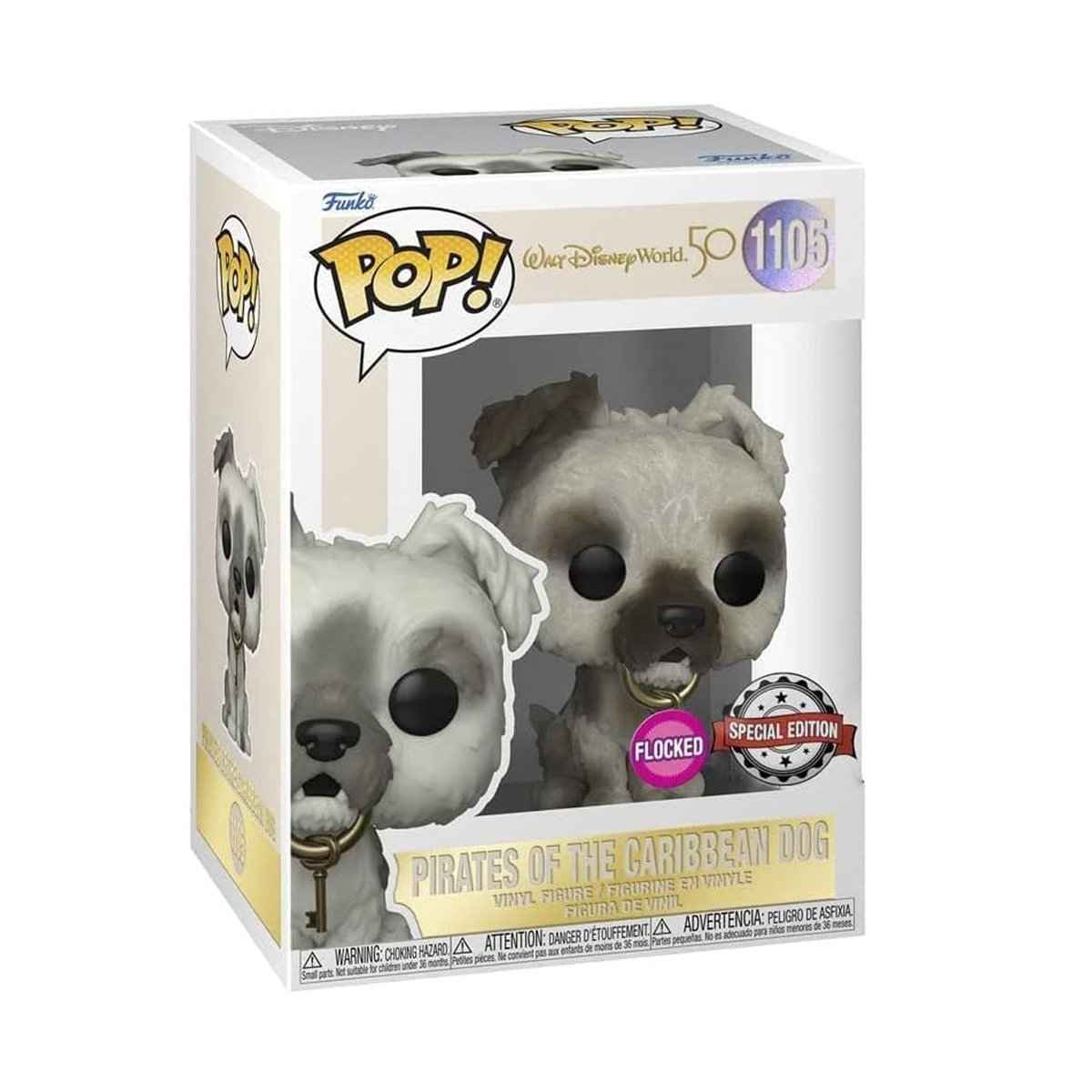 Funko POP! Pirates of The Caribbean Dog (Flocked) 1105 - Disney 50th Anniversary