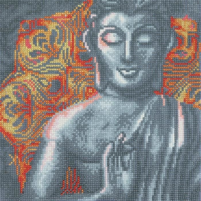 Zestaw do malowania haftem diamentowym 30x30cm Budda Zen wielokolorowy - różne